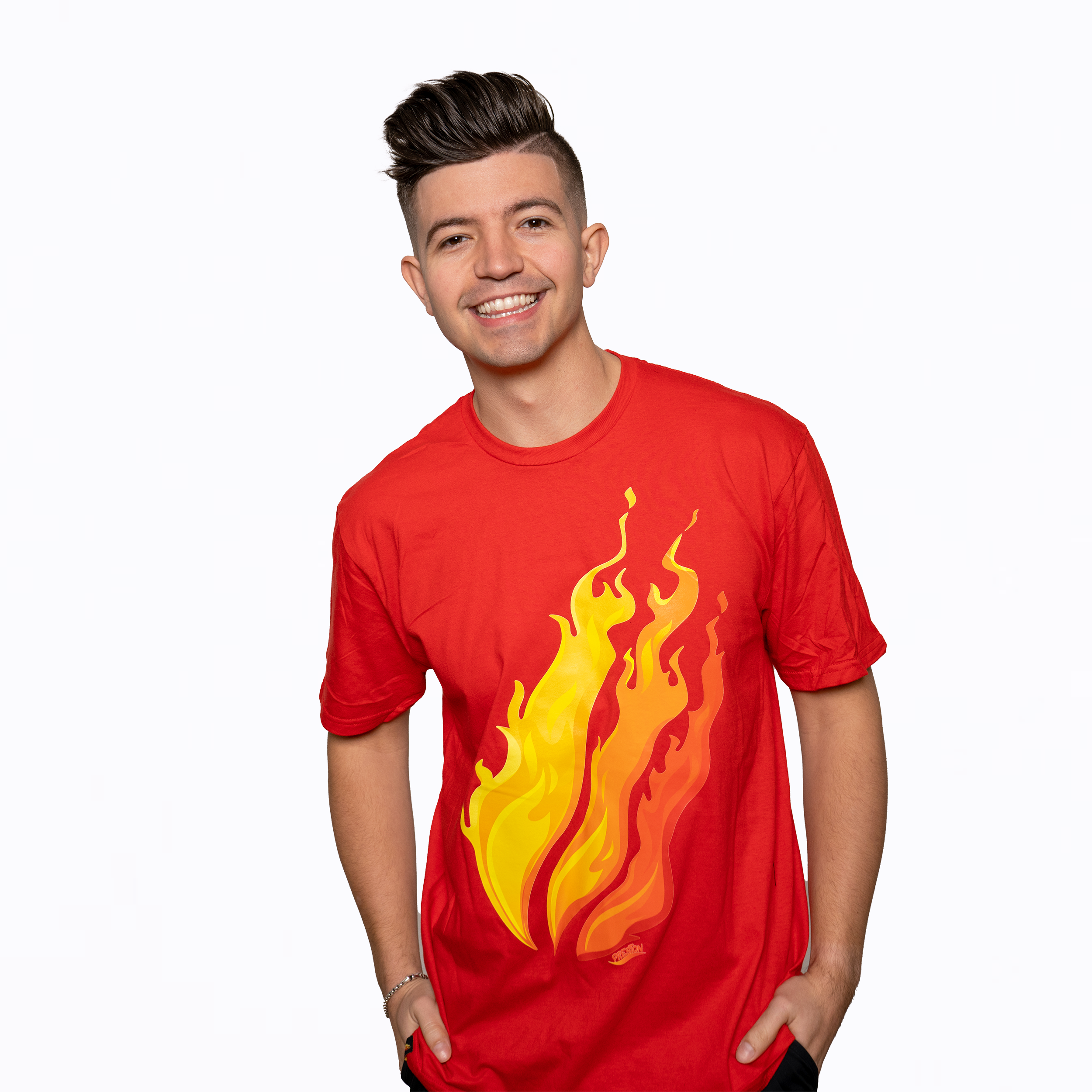 oversized flame shirt