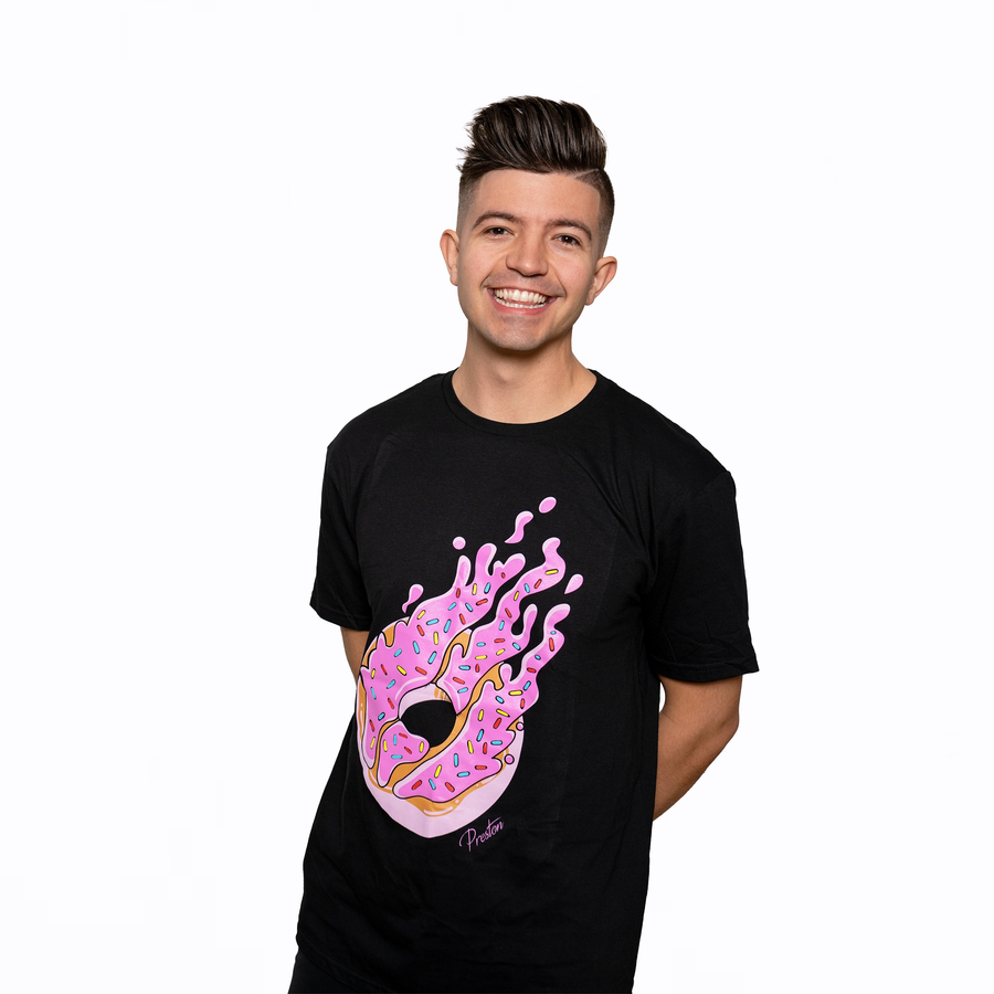 Black Frosted Donut Tee – Fire Merch