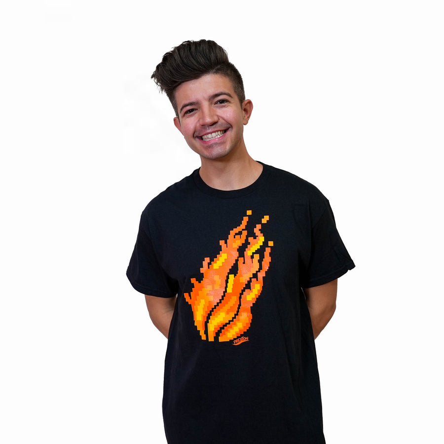 Pixel Flame Tee