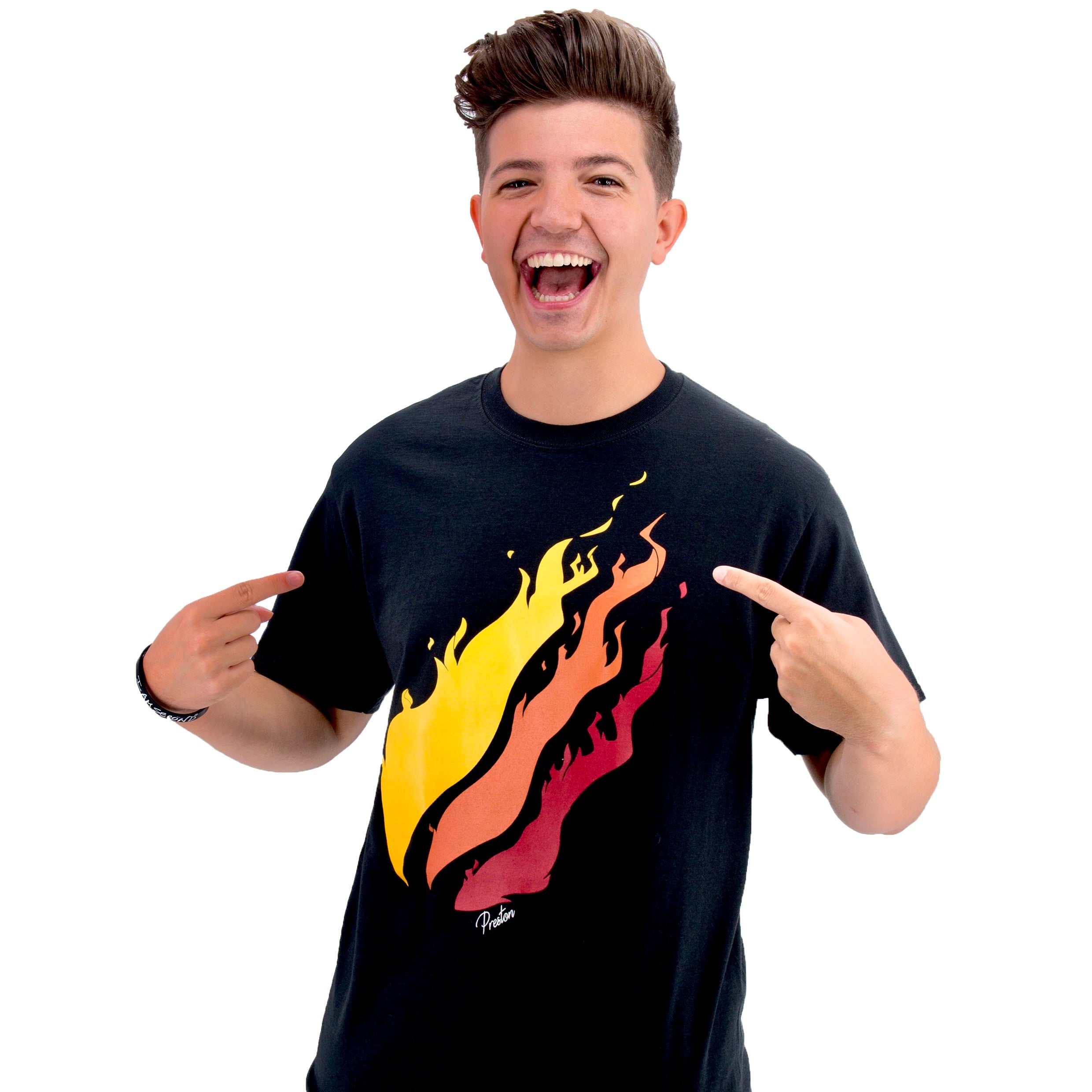 Fire flame hot sale t shirt