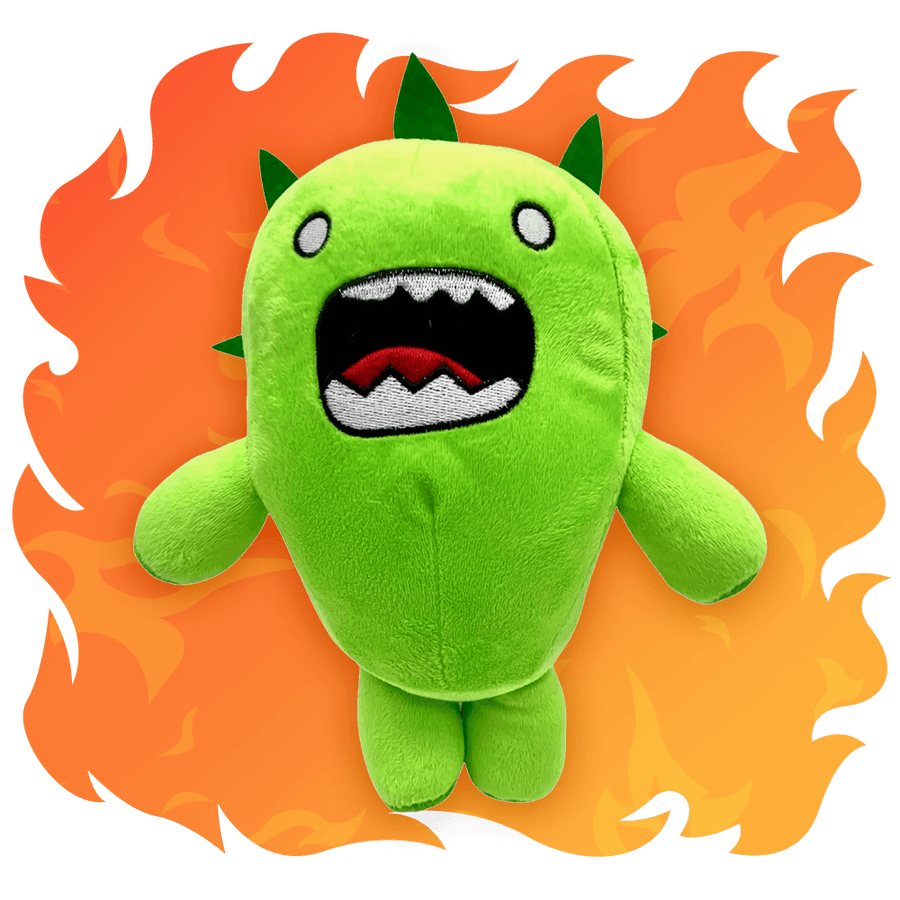 Angry Cactus Jones Plushy - Fire Merch