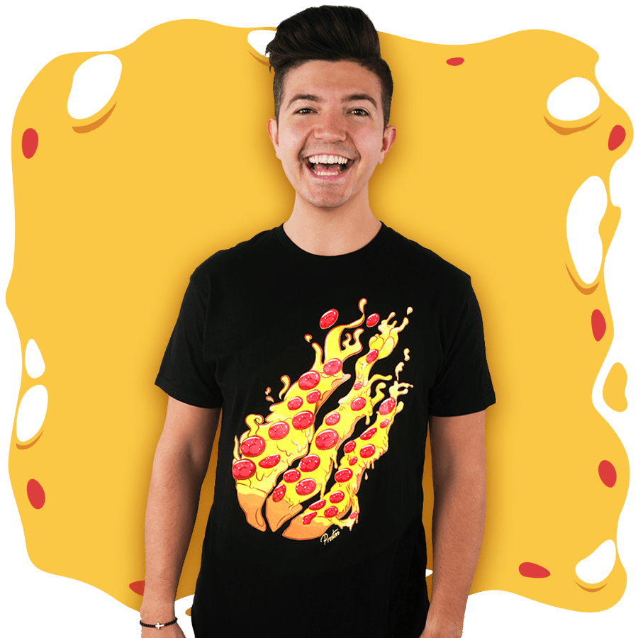 Black Pizza T-Shirt