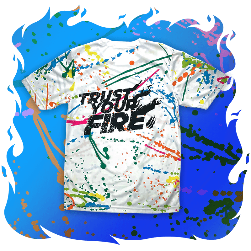 Splatter Paint Tee - Fire Merch