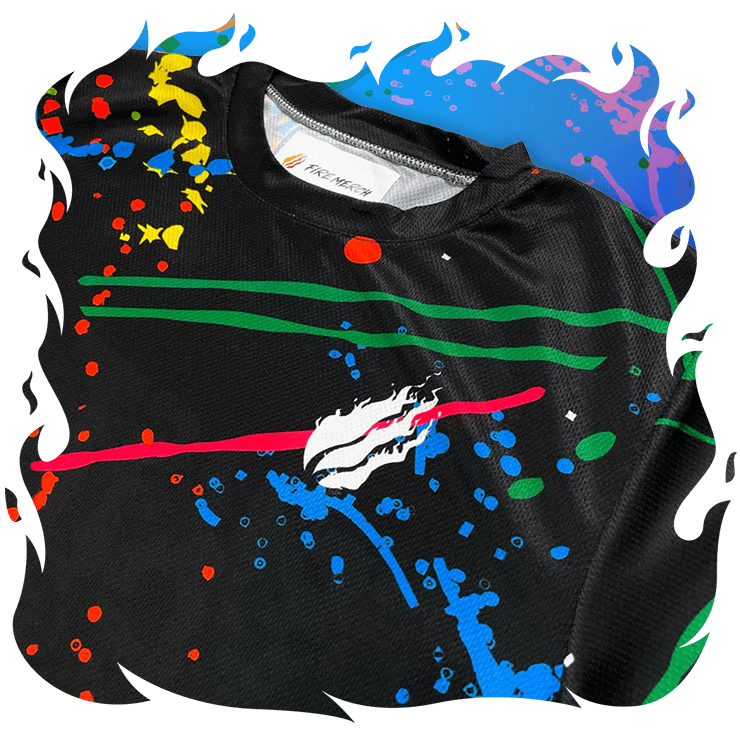 Splatter Paint Tee - Fire Merch